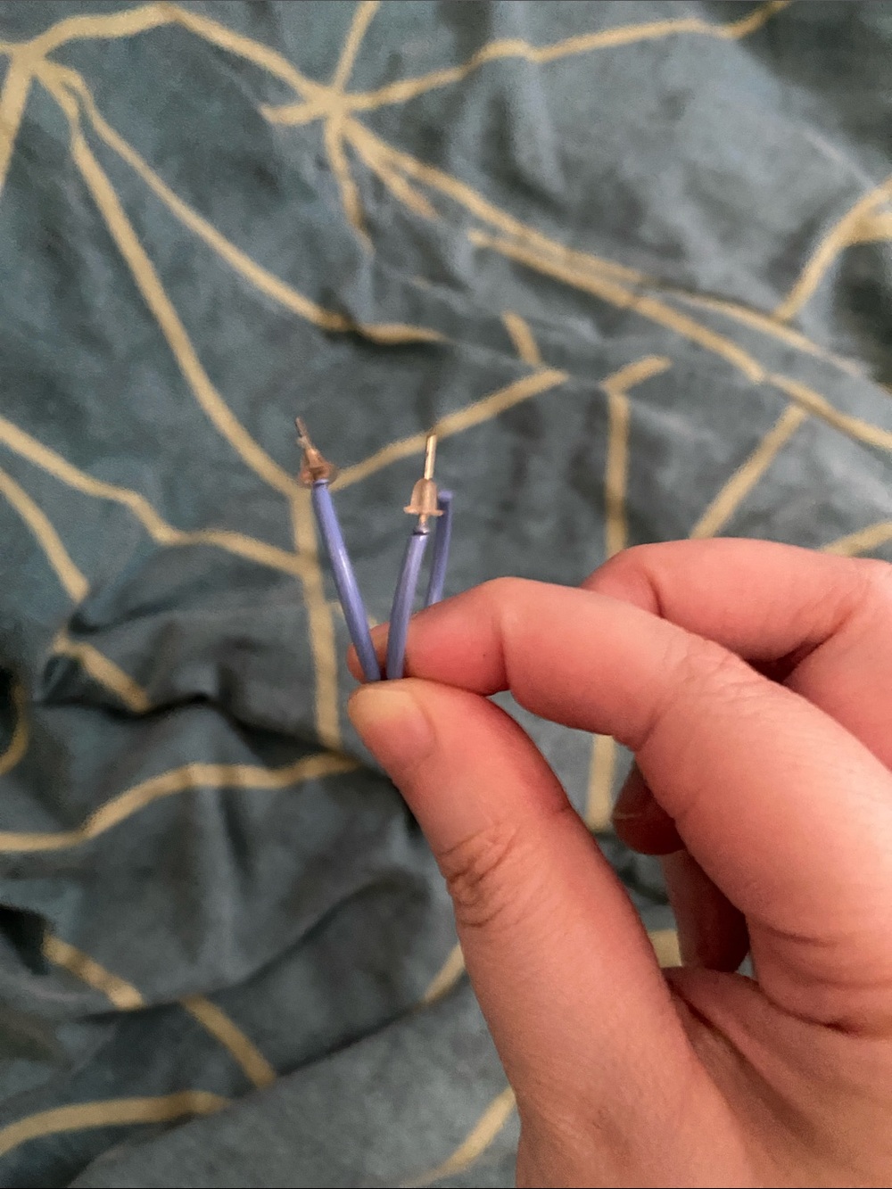 Unbranded blue Drop Stud Earrings